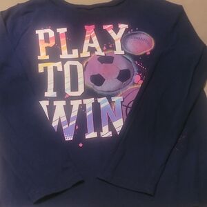 The Children's Place Navy Blue 'Play to Win' Long Sleeve Tee